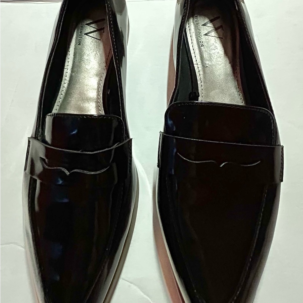 Worthington Wor Cardiff Womens Ballet Flats Shoes Slip On Loafers Black